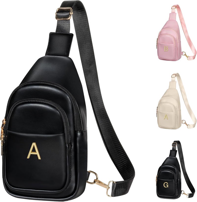 Freesya Store Birthday Gifts for Women Teen Girls, Initial Crossbody Sling Bag, Travel Purse for Women, Friends Sister Gifts - Image 1